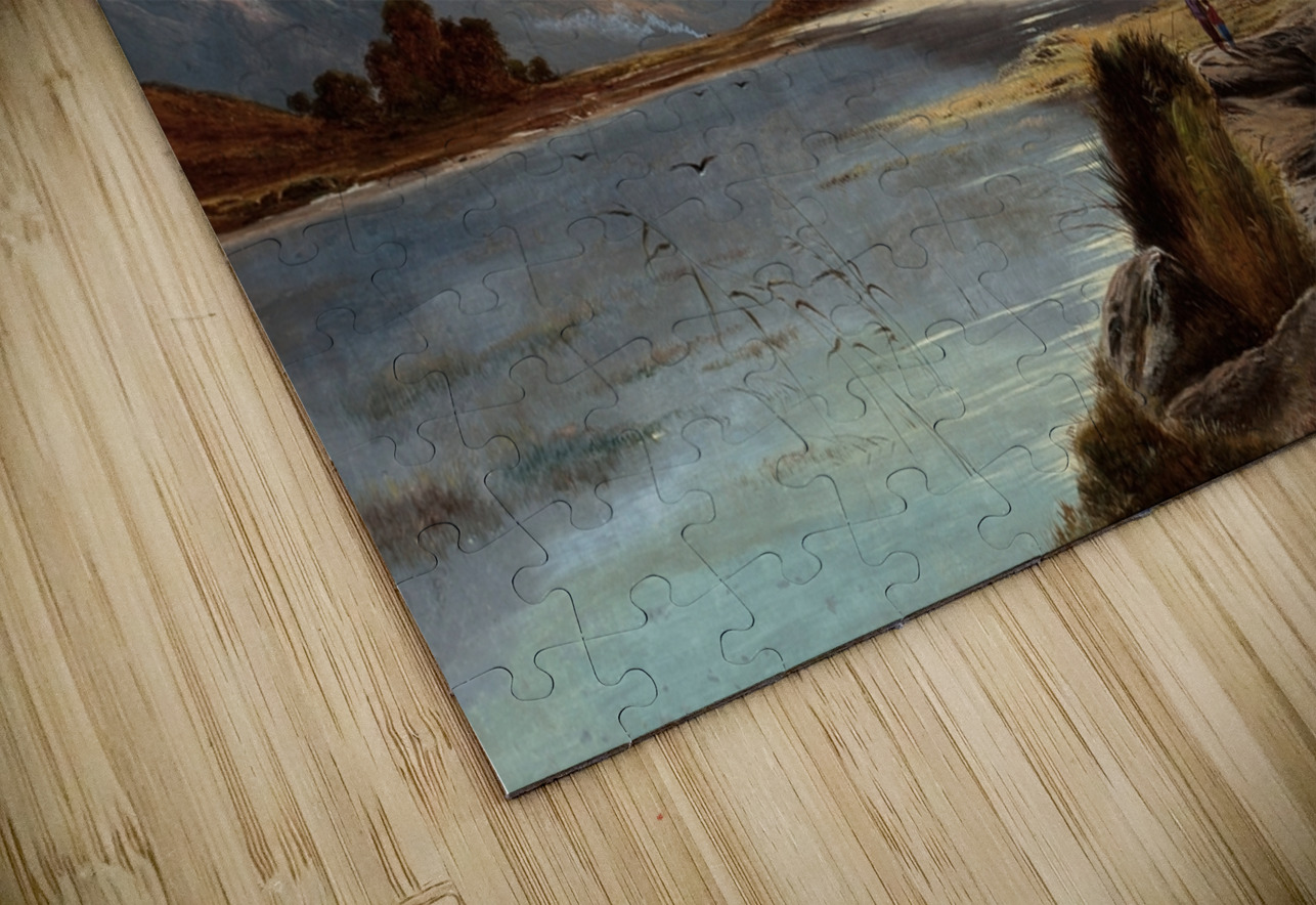 Devoke Water. Cumberland [1886] by Alfred de Bréanski [1852–1928] MyCozyFineArt Puzzle