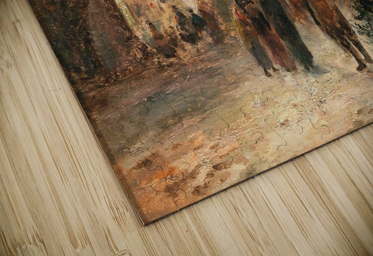 At Christmas Time by Emil Barbarini [1855–1933] MyCozyFineArt Puzzle