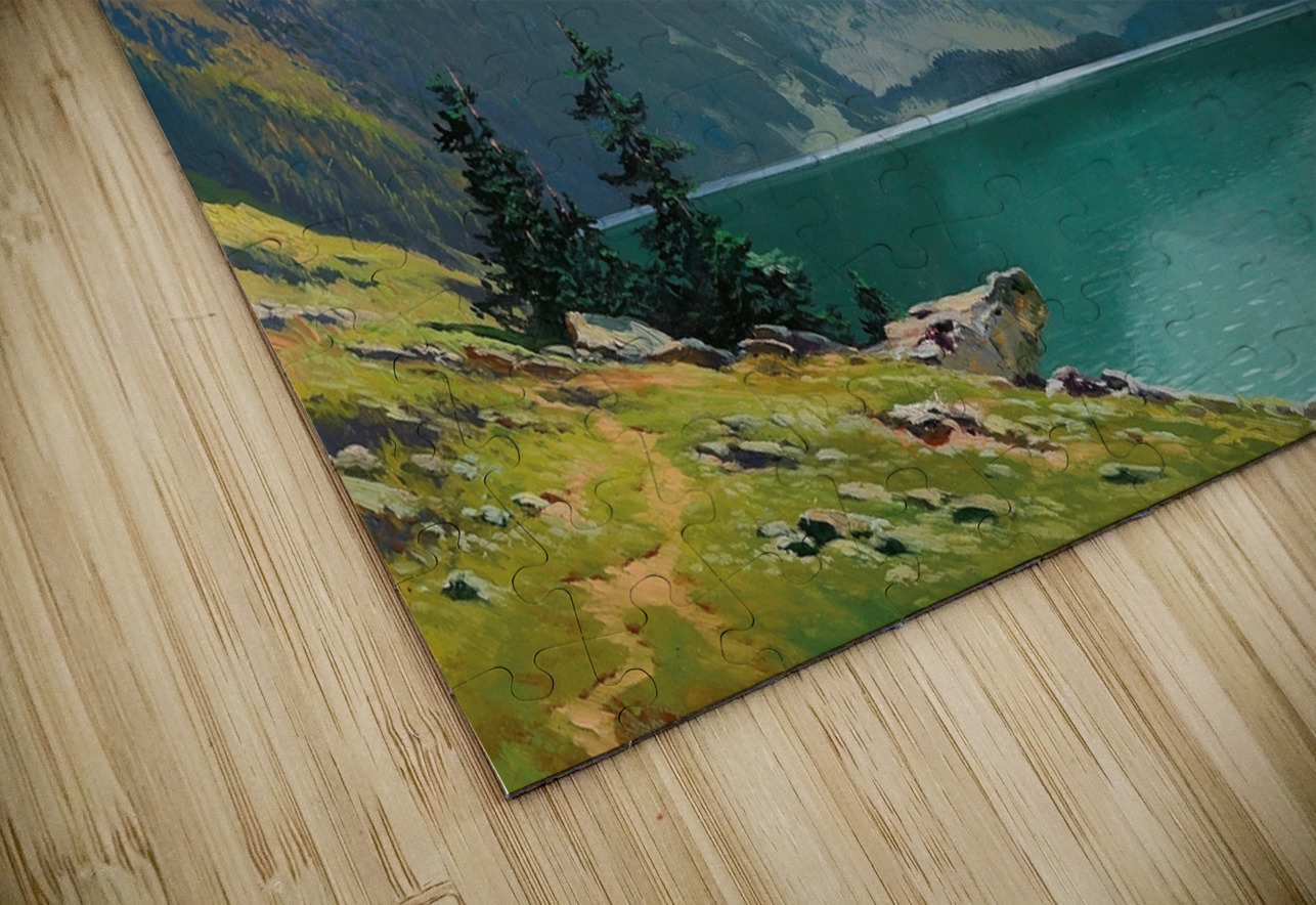 Lake Gosau with the Dachstein by Toni Haller [1907–1944] MyCozyFineArt Puzzle