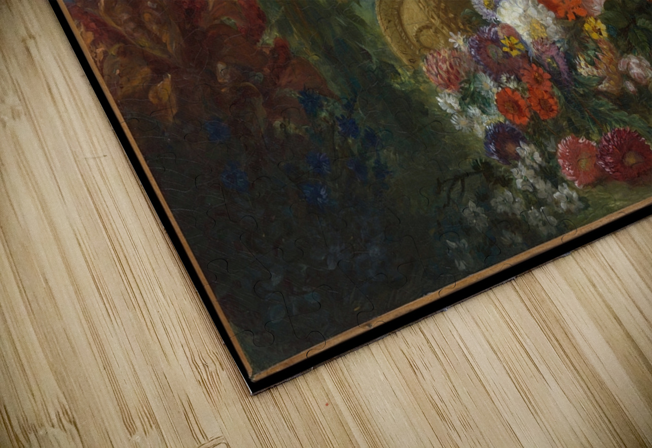 Basket of Flowers [1848–49] by Eugène Delacroix [1798–1863] MyCozyFineArt Puzzle