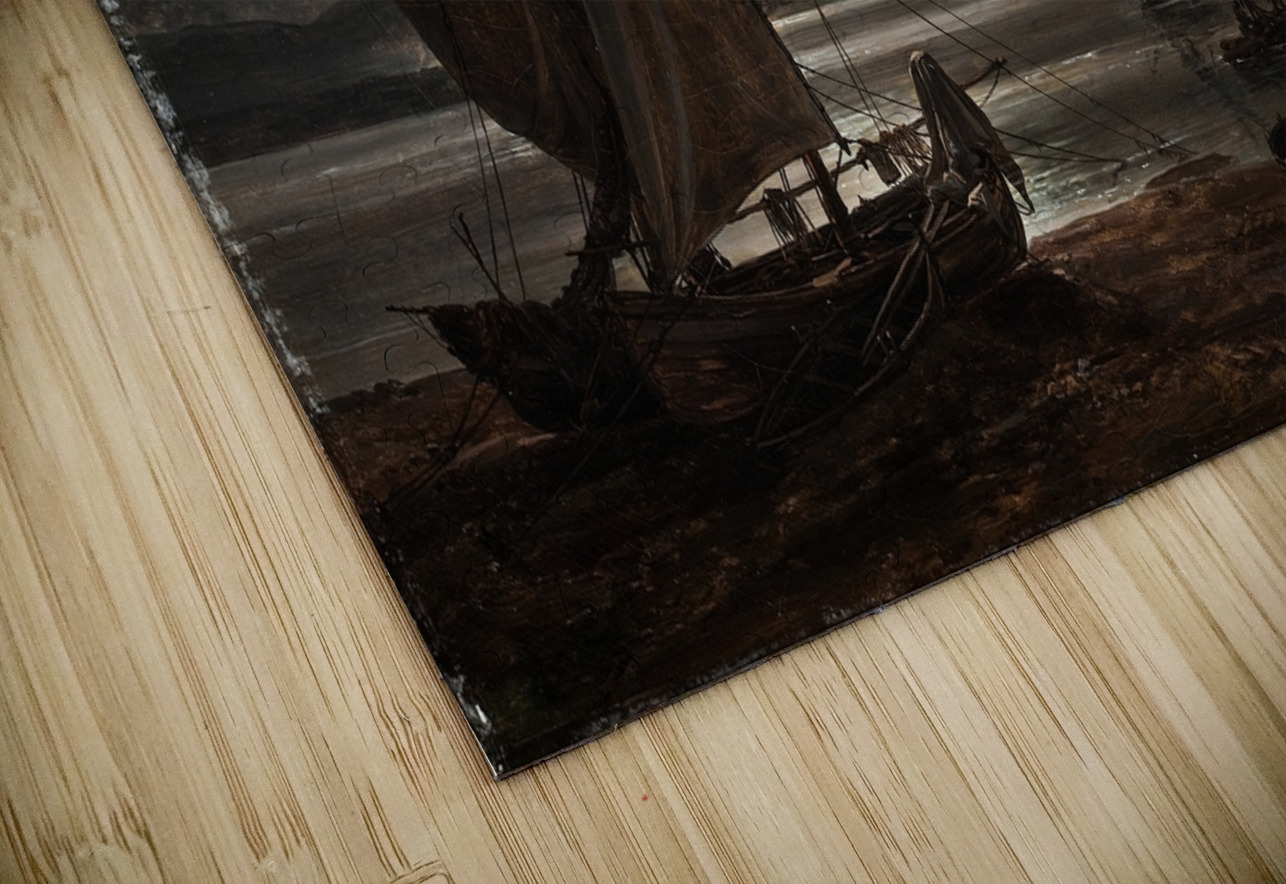 Vesuvius In Eruption. Moonlight [1821] by Johan Christian Dahl [1788–1857] MyCozyFineArt Puzzle