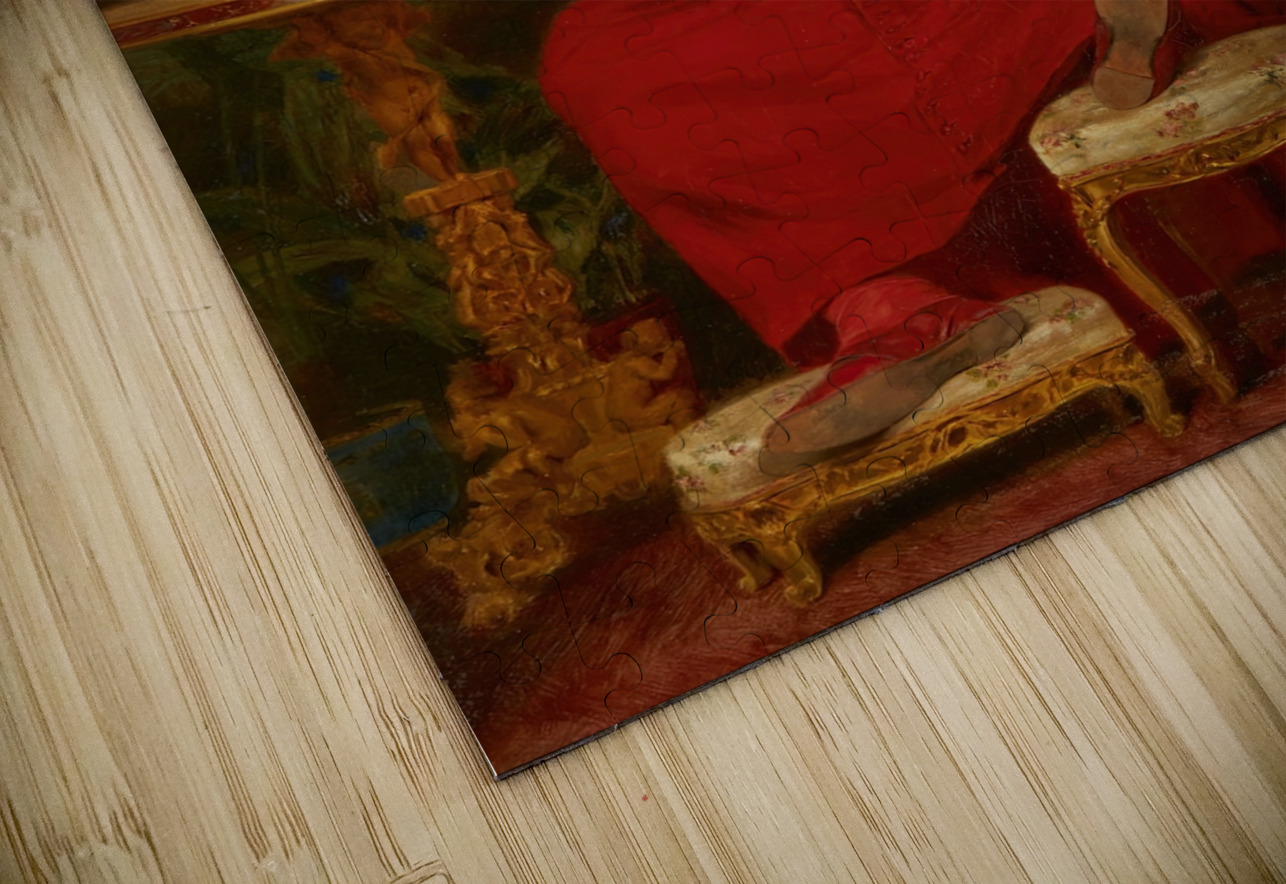 A happy birthday [1892] by Antonio Casanova y Estorach [1847–1896] MyCozyFineArt Puzzle