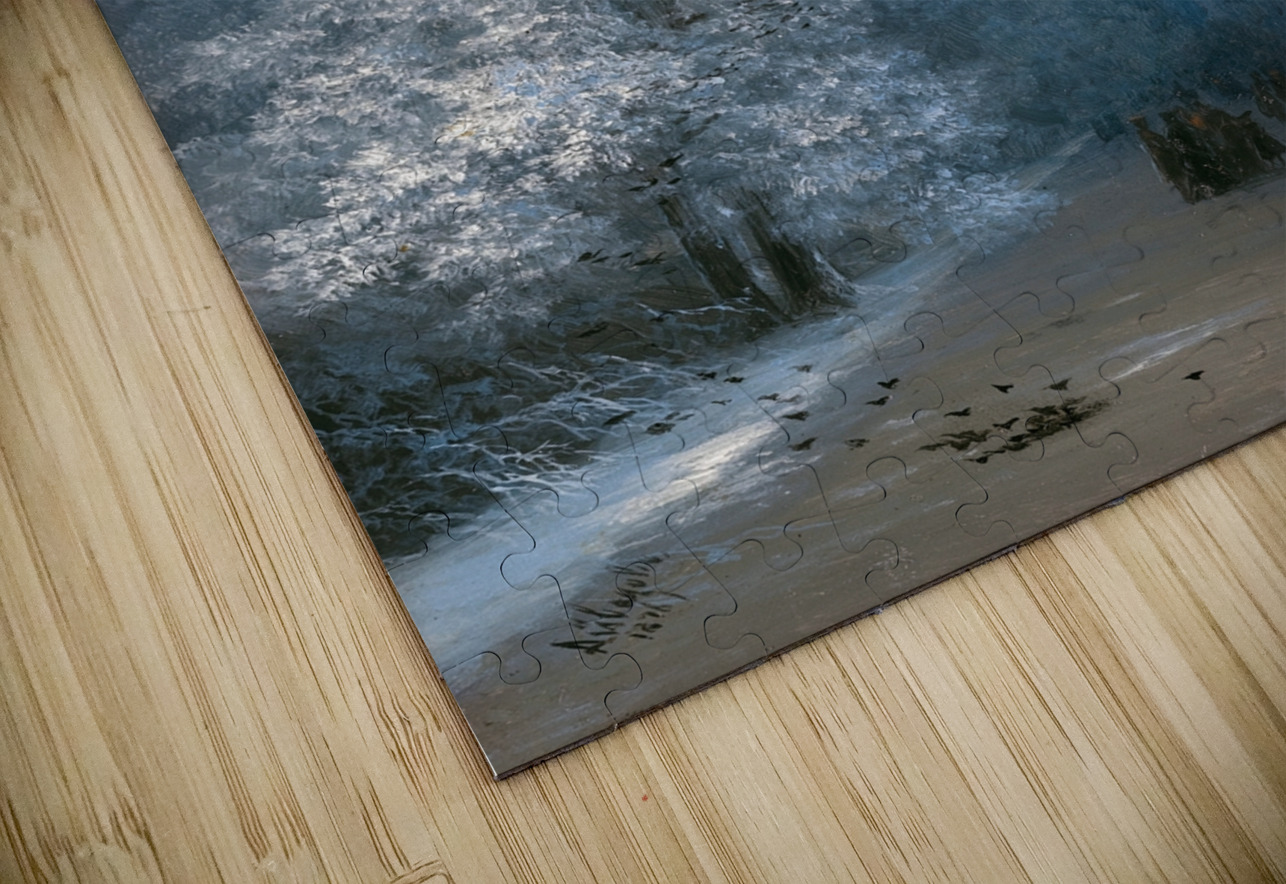 Winter Landscape [1876] by Ivan Konstantinovich Aivazovsky [1817–1900] MyCozyFineArt Puzzle