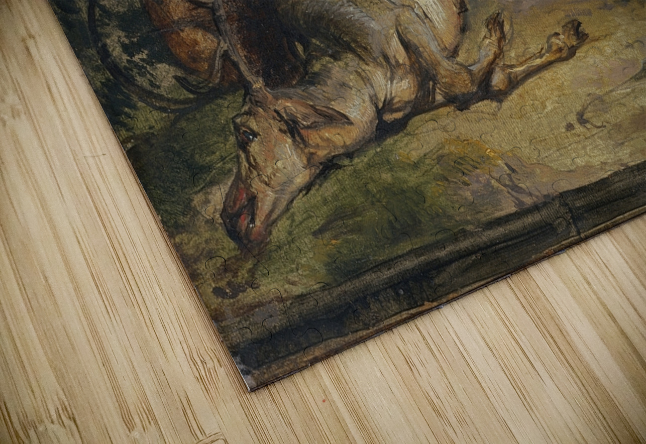 Lion Defending its Prey [c. 1840] by Sir Edwin Henry Landseer [1802–1873] MyCozyFineArt Puzzle