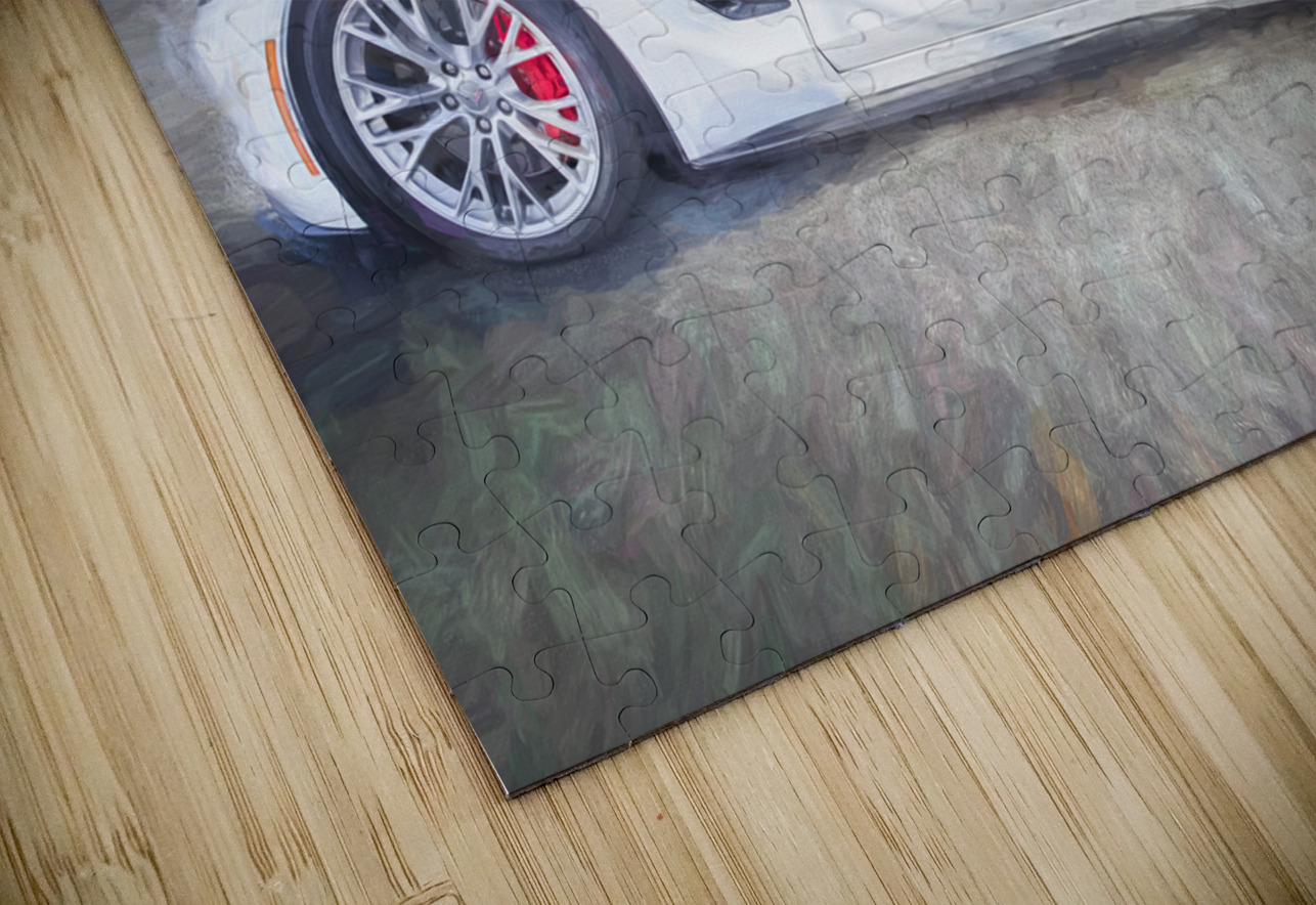 2017 White Chevrolet Corvette ZO6 X15 2 Rich Franco Puzzle