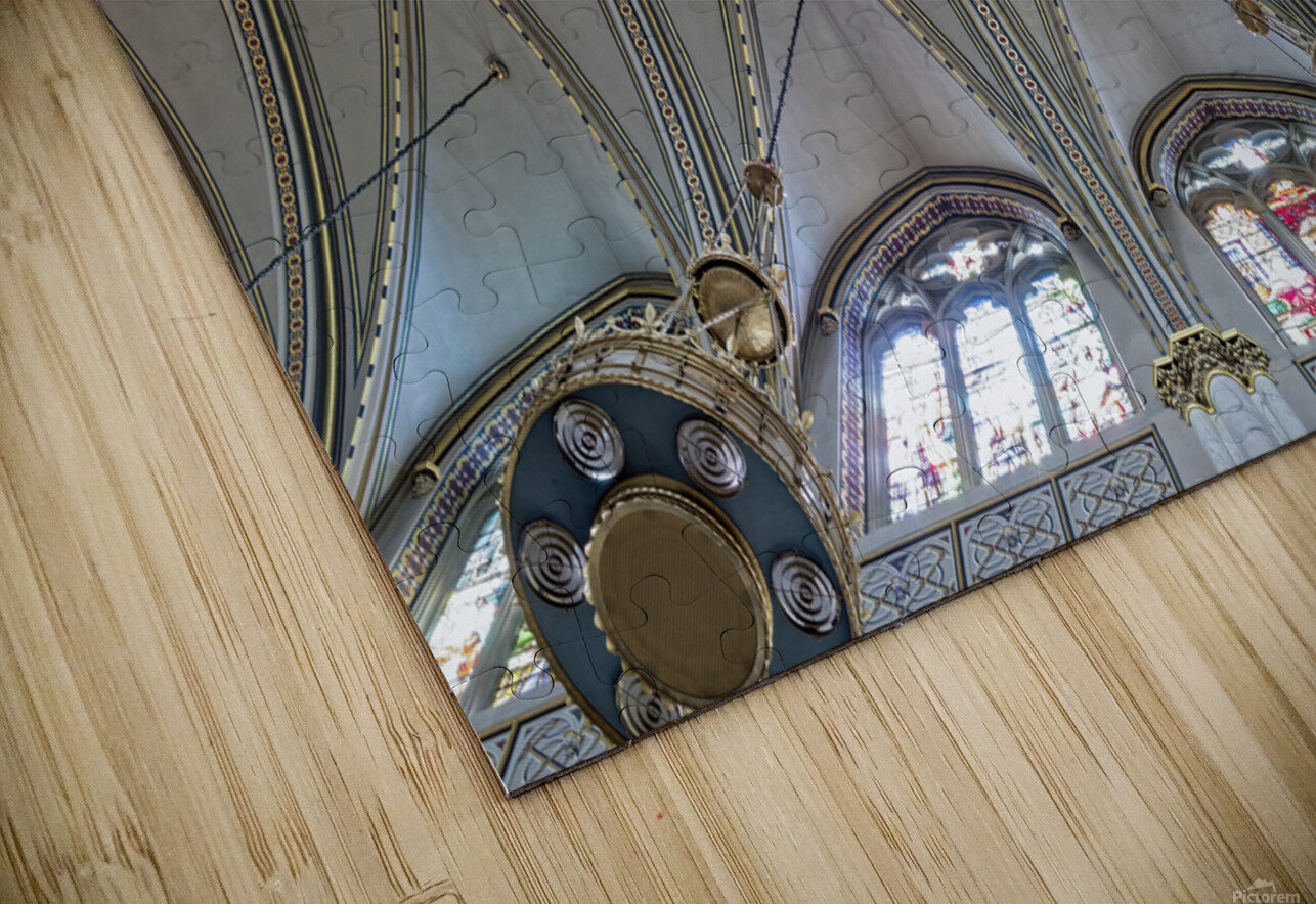 The ornate arched ceiling of the Cathedral of Saint Helena in Helena Montana USA David Reinhold Puzzle