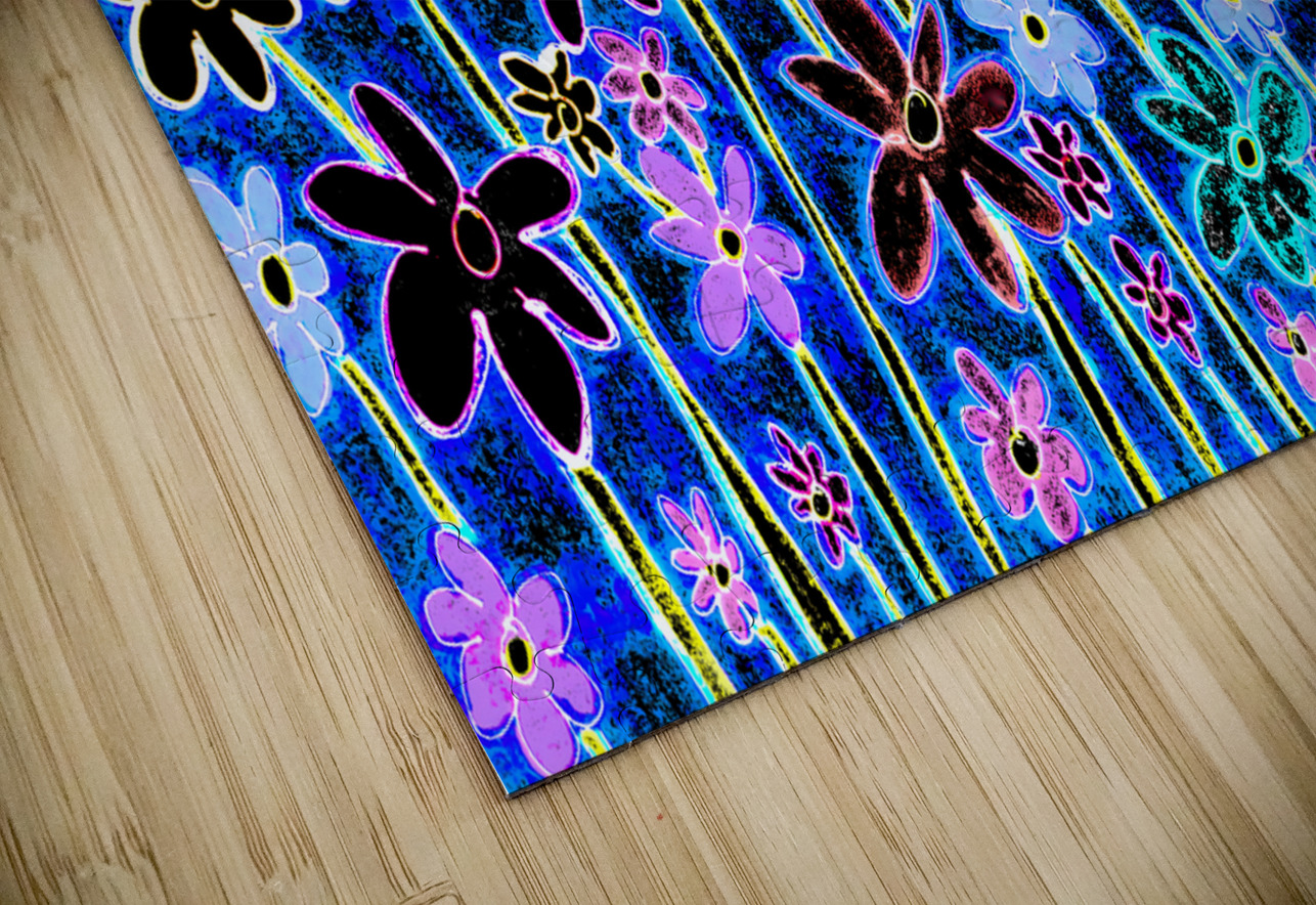 Abstract Garden At Night Catriona Roberts Nature Photography and Designs Puzzle