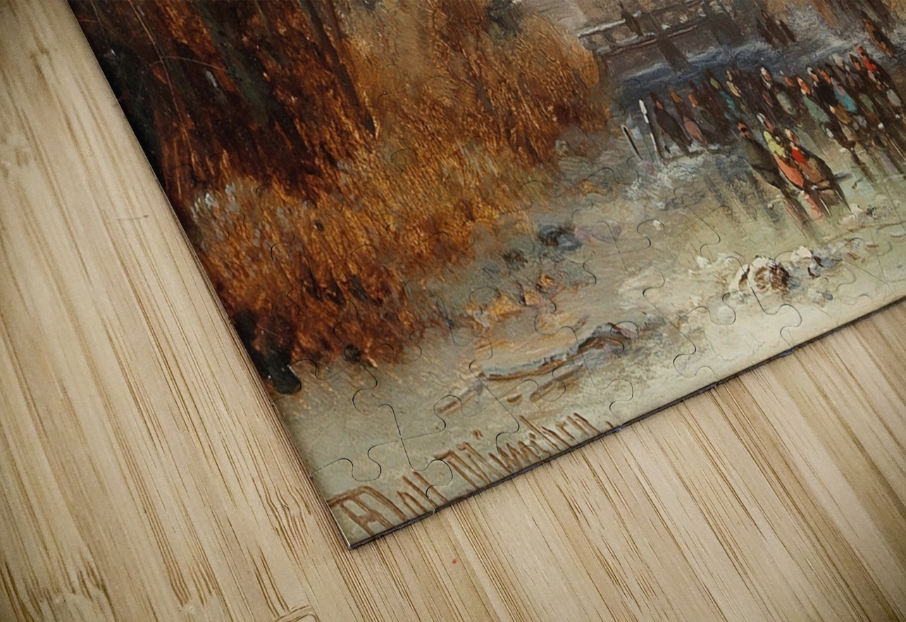 View Of Hardt On Lake Constance by Anton Doll [1826–1887] MyCozyFineArt Puzzle