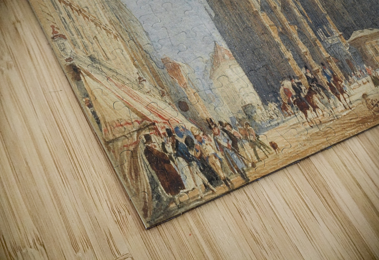 Stephansplatz [1838] by Rudolf von Alt [1812–1905] MyCozyFineArt Puzzle