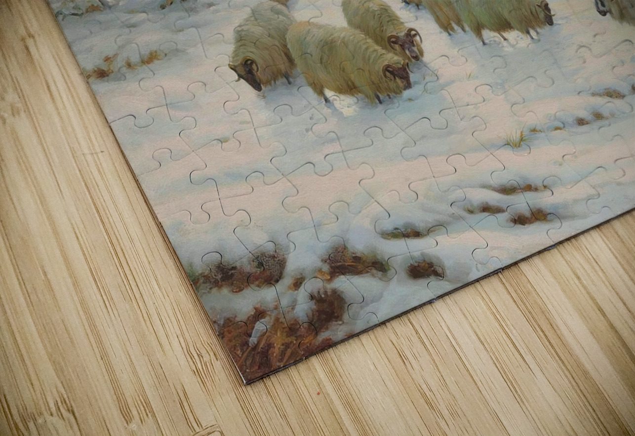 A winter’s evening [1923] by Wright Barker [1864–1941] MyCozyFineArt Puzzle