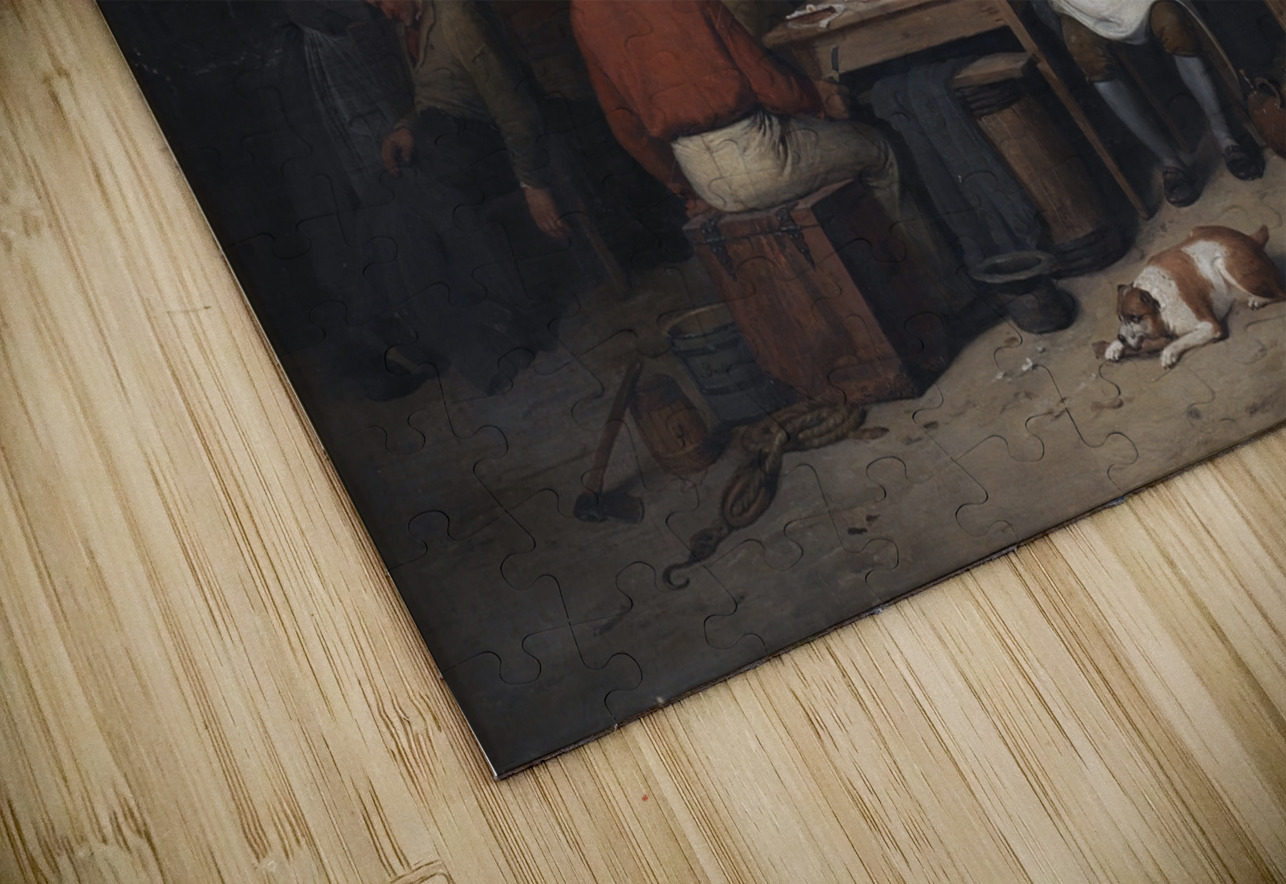 En scene i værtshuset Brokkensbod [1846–1847] by Christian Andreas Schleisner [1810–1882] MyCozyFineArt Puzzle