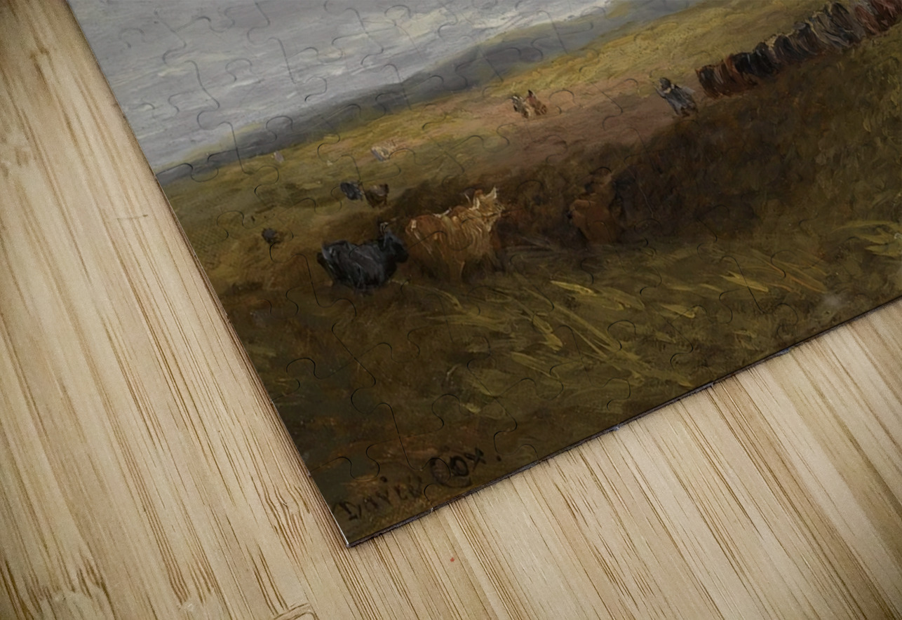 Travellers in a landscape by David Cox [1783–1859] MyCozyFineArt Puzzle