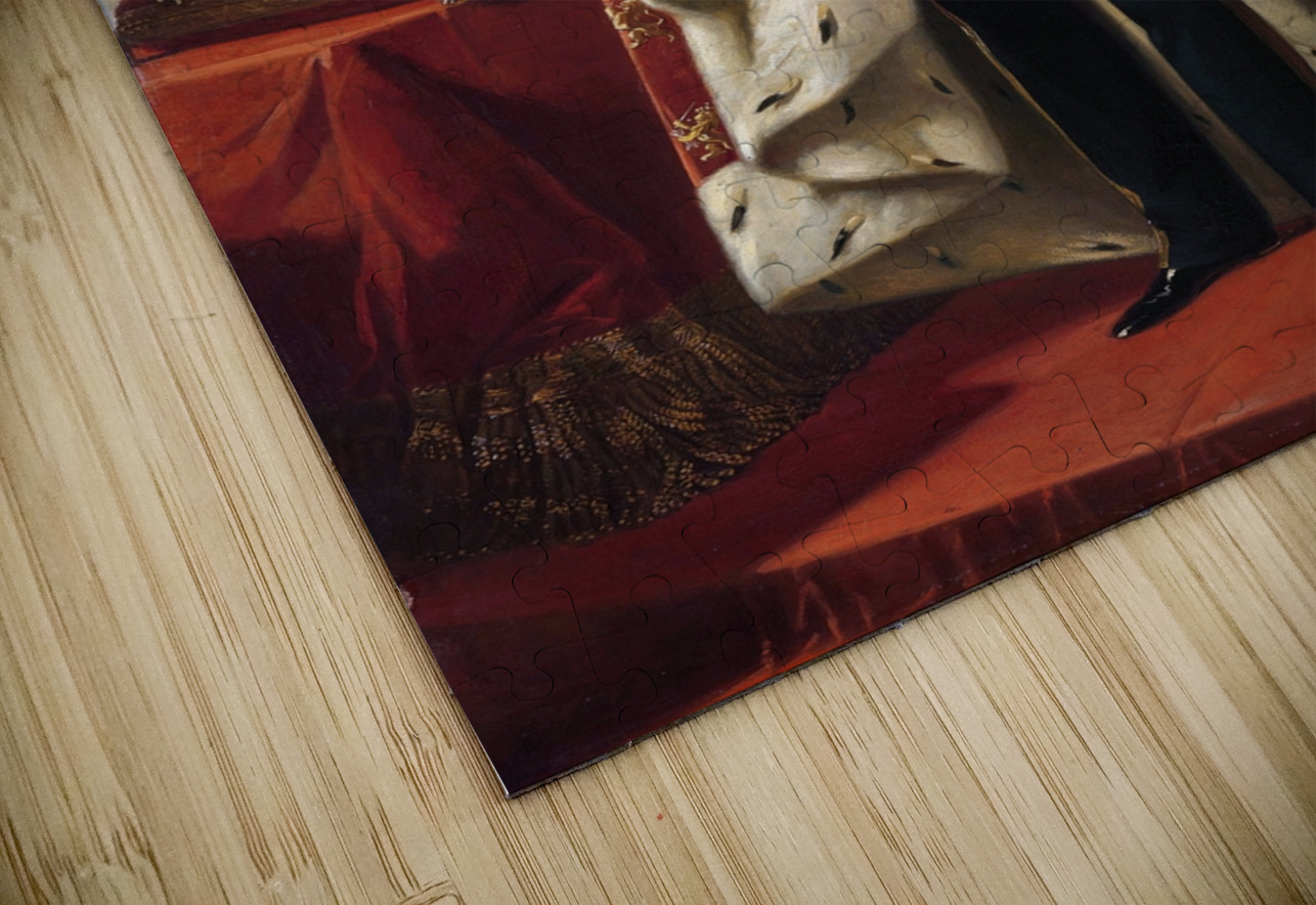 Portrait of William III.King of the Netherlands [1856] by Nicolaas Pieneman [1809–1860] MyCozyFineArt Puzzle