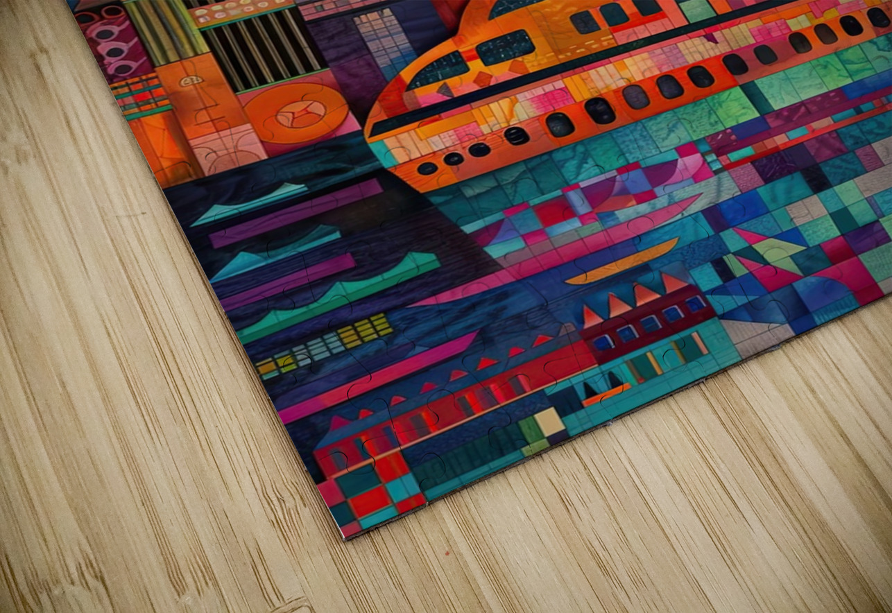 Celestial Cityscape Harbour 792B4K 45 Abstract Rebellion Puzzle