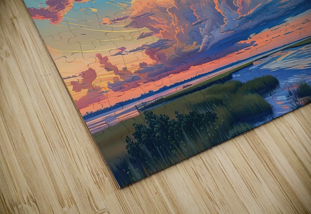 Celestial River Sunset H3N9P 51 Abstract Rebellion Puzzle