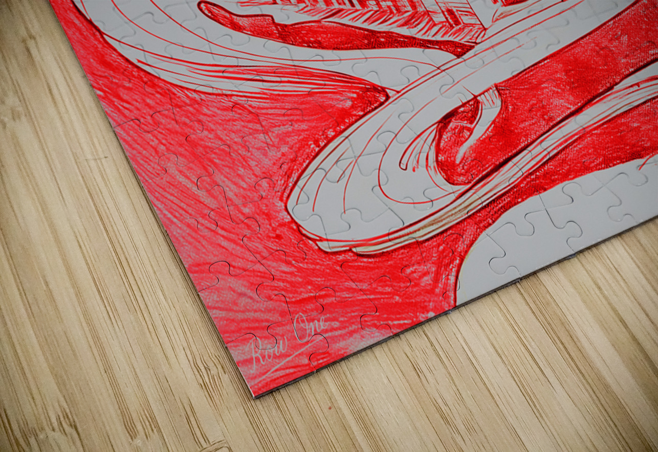 1920s Ohio Stadium Art Remix Row One Brand Puzzle