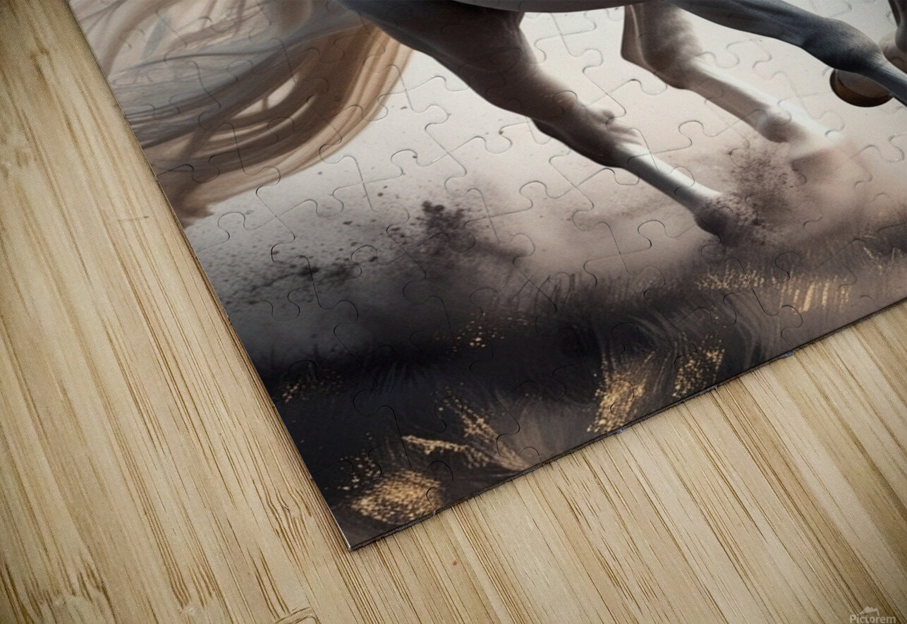 Majestic White Stallion in a Dreamy Realm osama eisa EL SHAHAT Puzzle