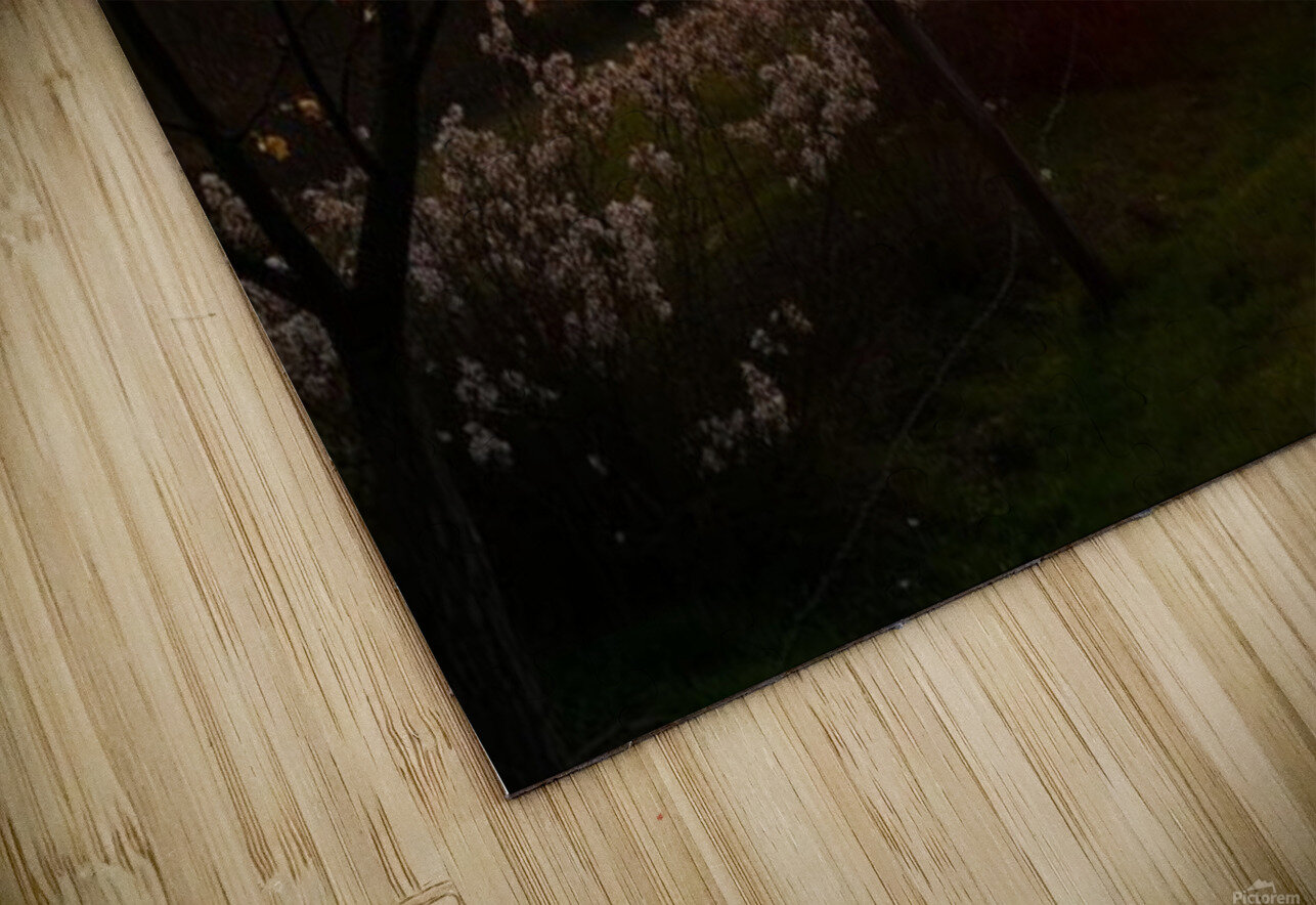  Stunning mural depicting a serene sunset over a vibrant field adorned with trees and blooming flowers. MasterpiecesonWalls Puzzle