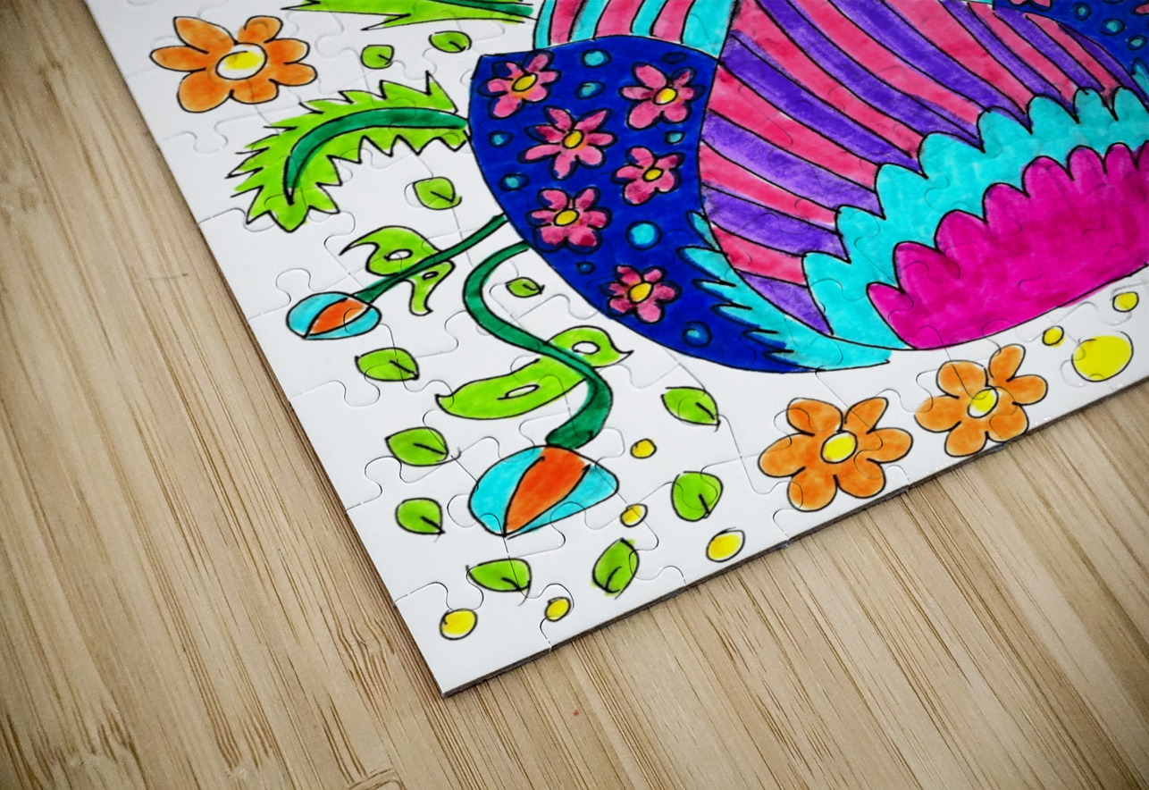 Abstract Vibrant Florals Catriona Roberts Nature Photography and Designs Puzzle