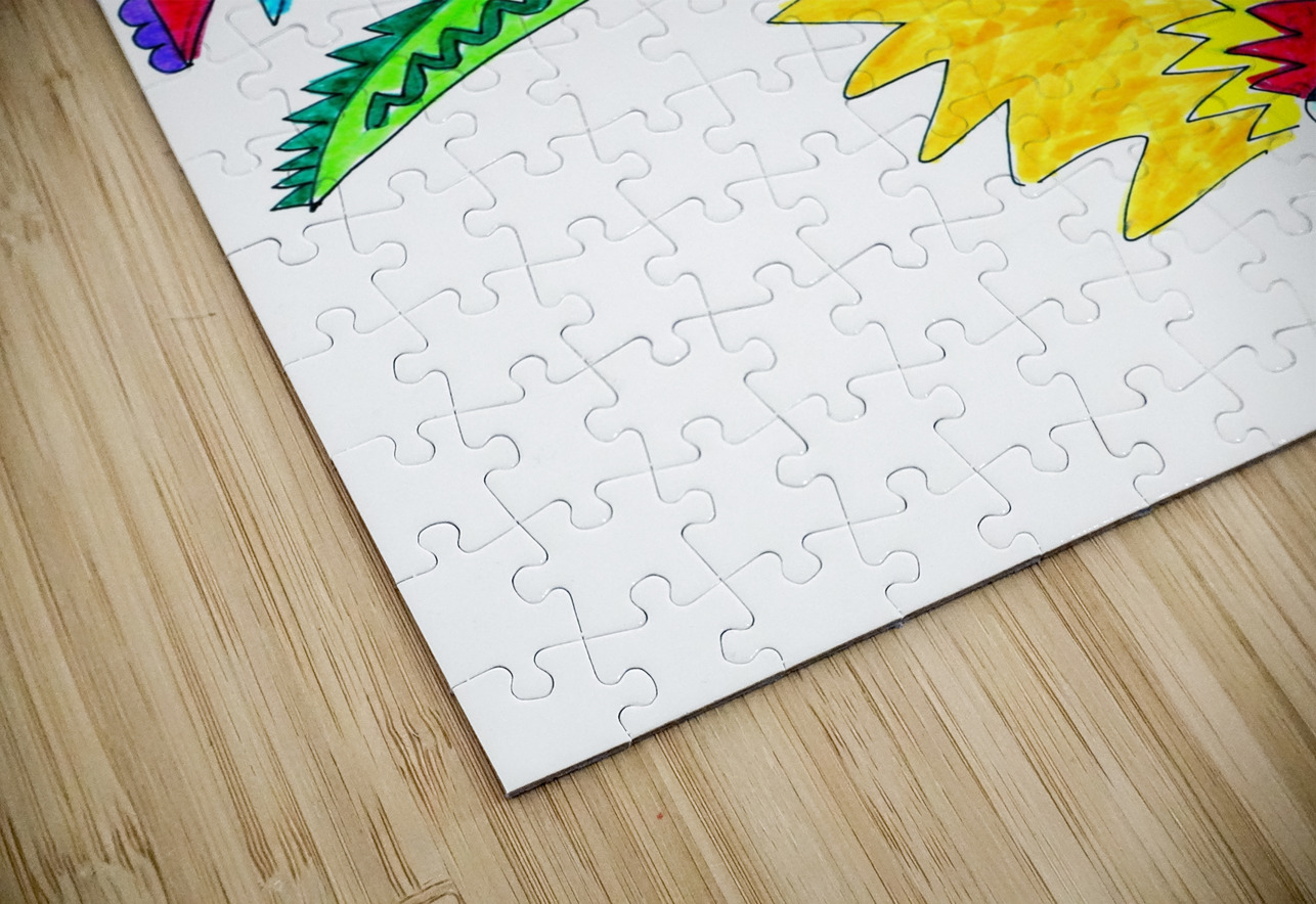 Abstract Dinosaur Romp Catriona Roberts Nature Photography and Designs Puzzle