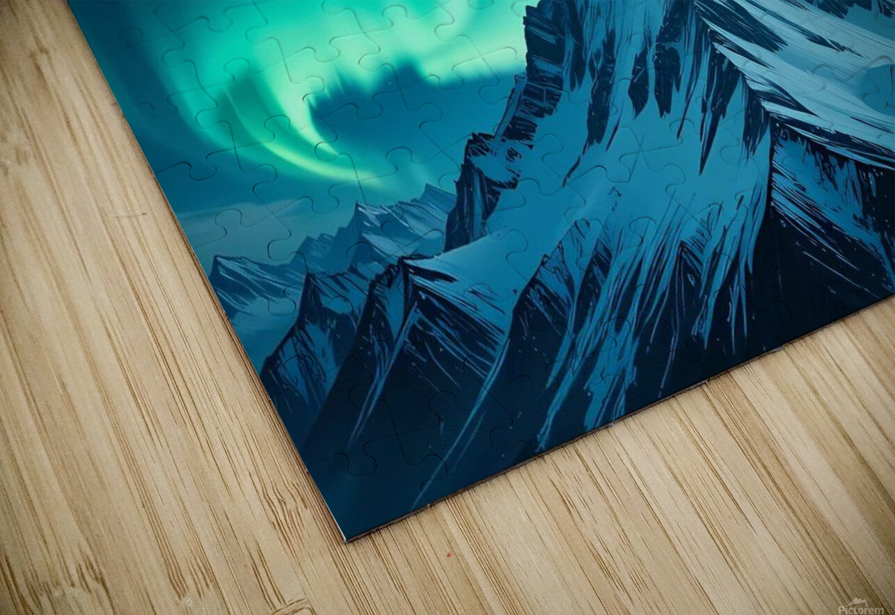 Magic of twilight on the ice peaks NAOUAL HESSOUNI Puzzle