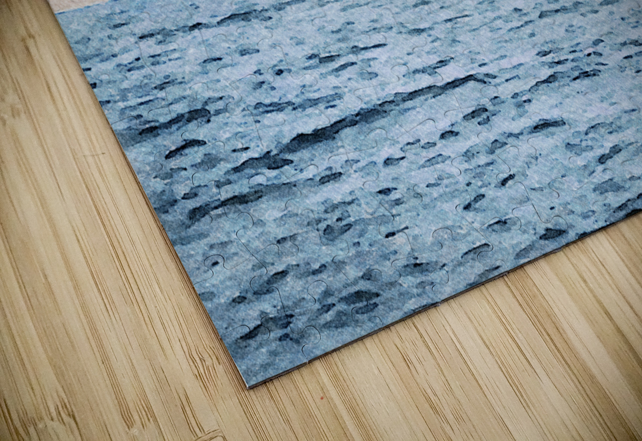 Watercolor landscape of Inishmore on the Aran Islands in Ireland Gestalt Imagery Puzzle