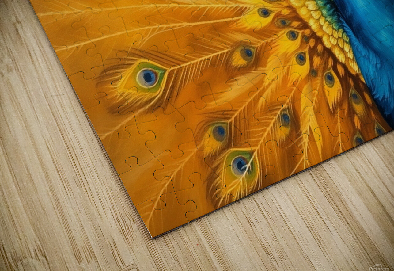 A majestic peacock in a classic oil painting styl nor 2020 Puzzle