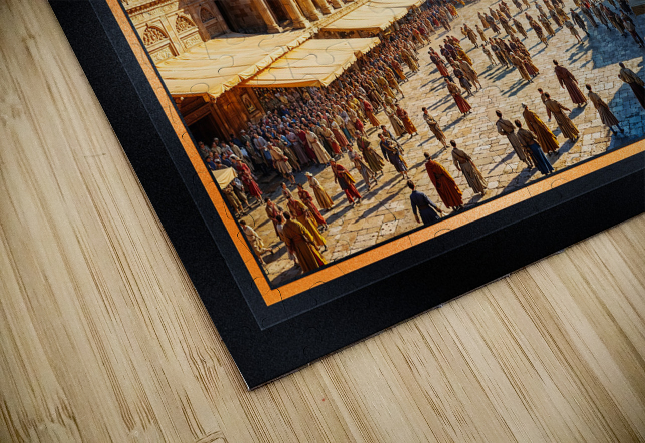 The Majestic Splendor of Trellus A Classical Cityscape Of The Golden Age Breathtaking AI Concept Art by Xzendor7 xzendor7 Puzzle