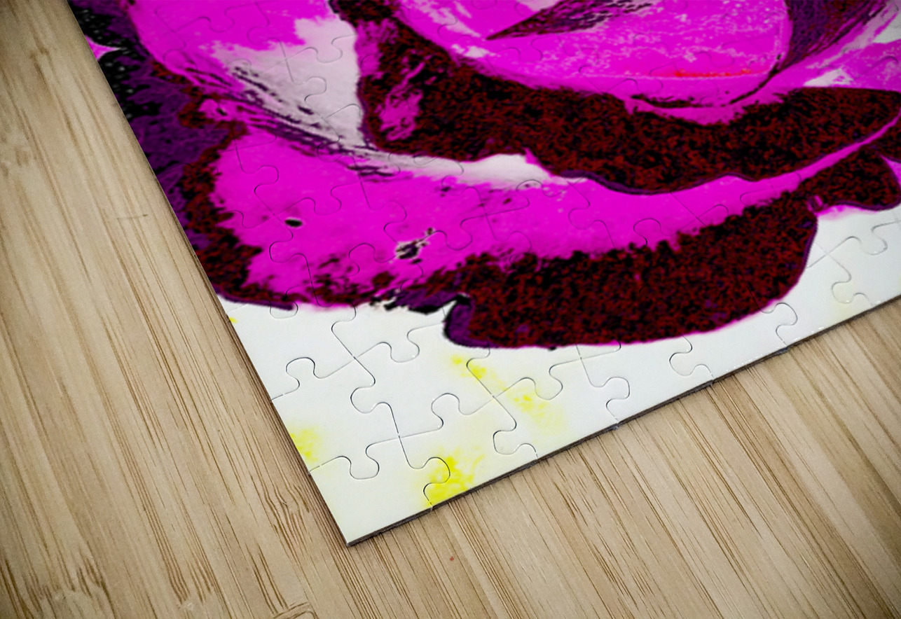 Abstract Pink and Purple Rose Catriona Roberts Nature Photography and Designs Puzzle