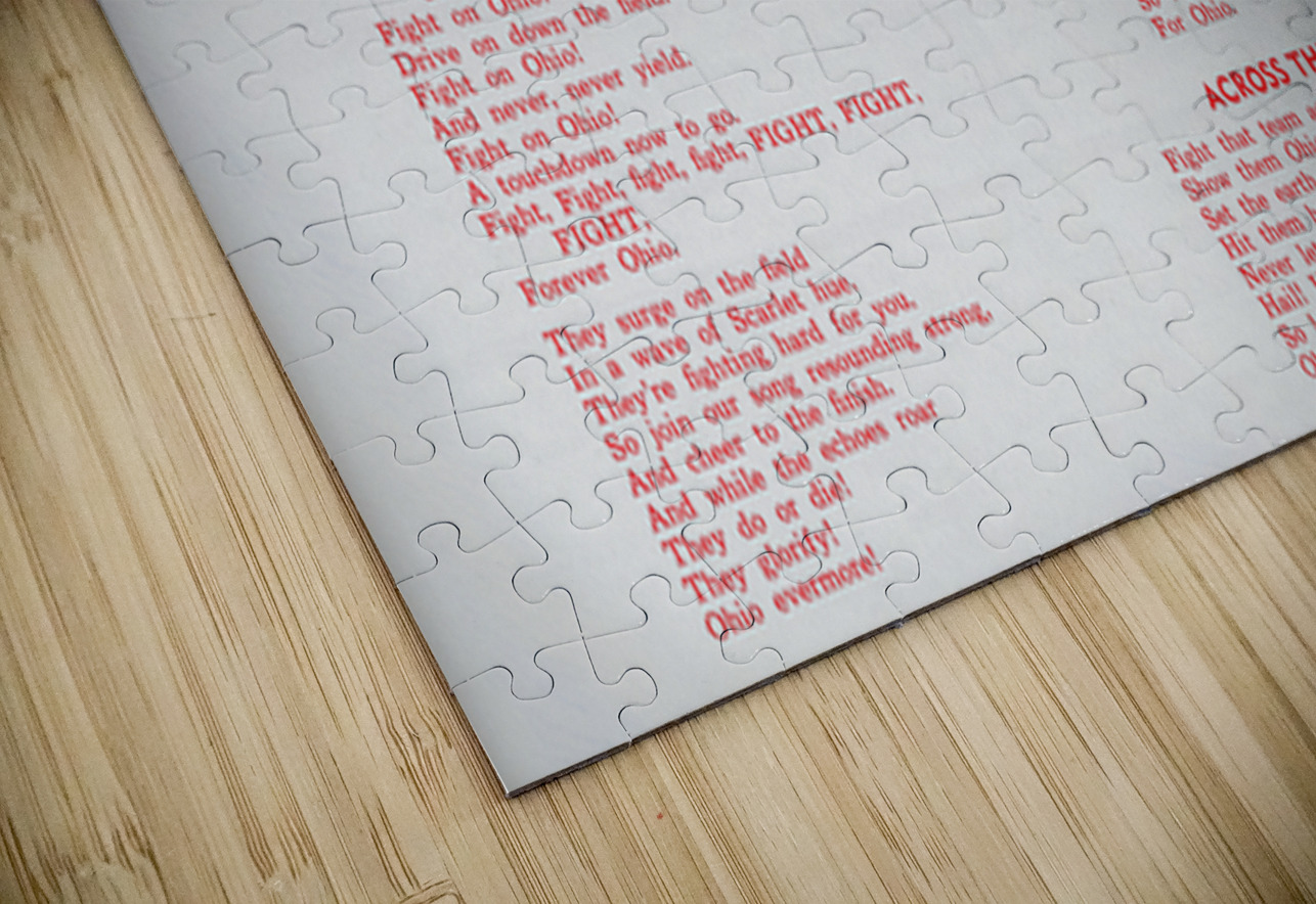 1950s Ohio State Songs Art Row One Brand Puzzle
