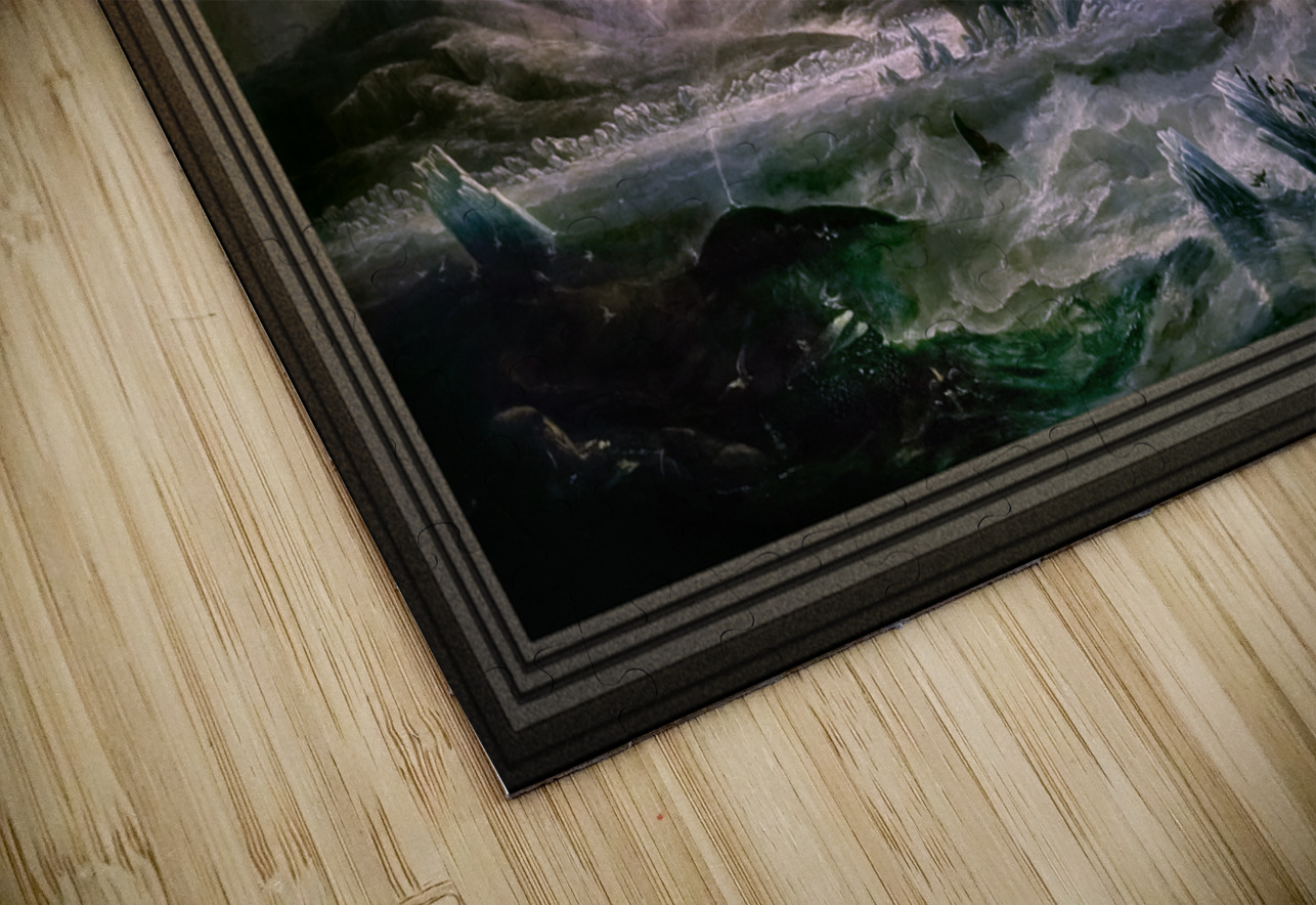 HMS Erebus and Terror in the Antarctic by James Wilson Carmichael xzendor7 Puzzle