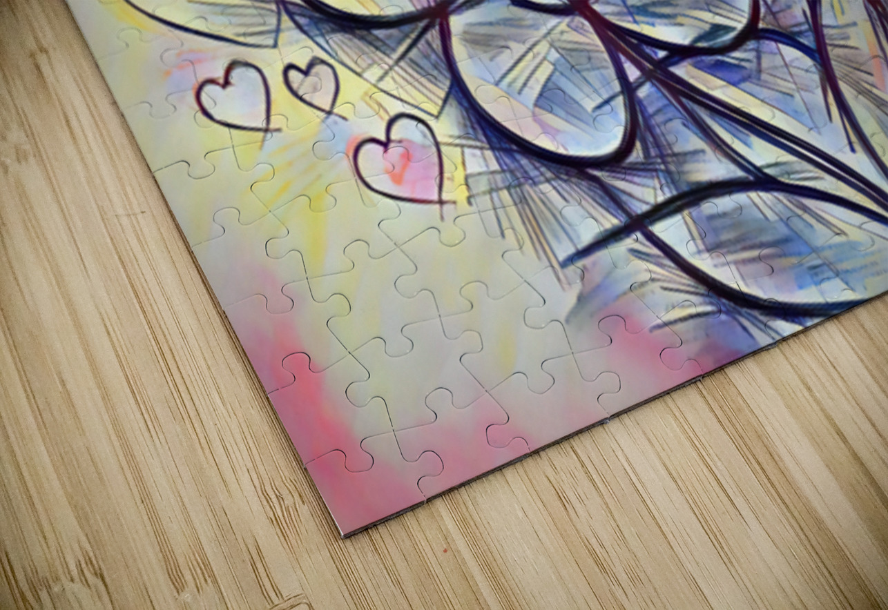 ArtXcl 412 flowers-hearts Forgotten Art Puzzle