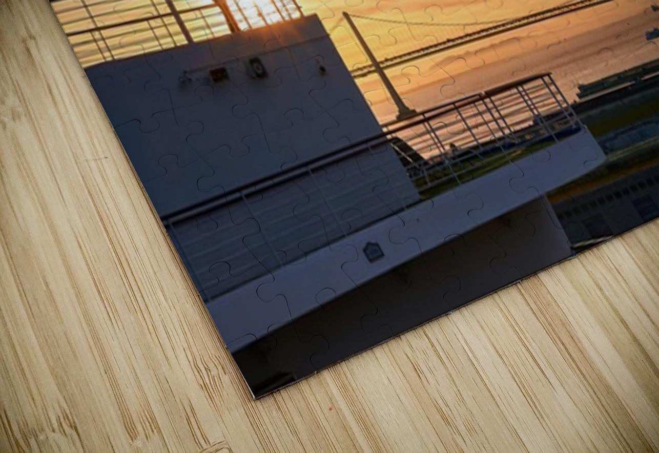 Sunrise Bay Bridge Photographer  Ryan Cameron Puzzle