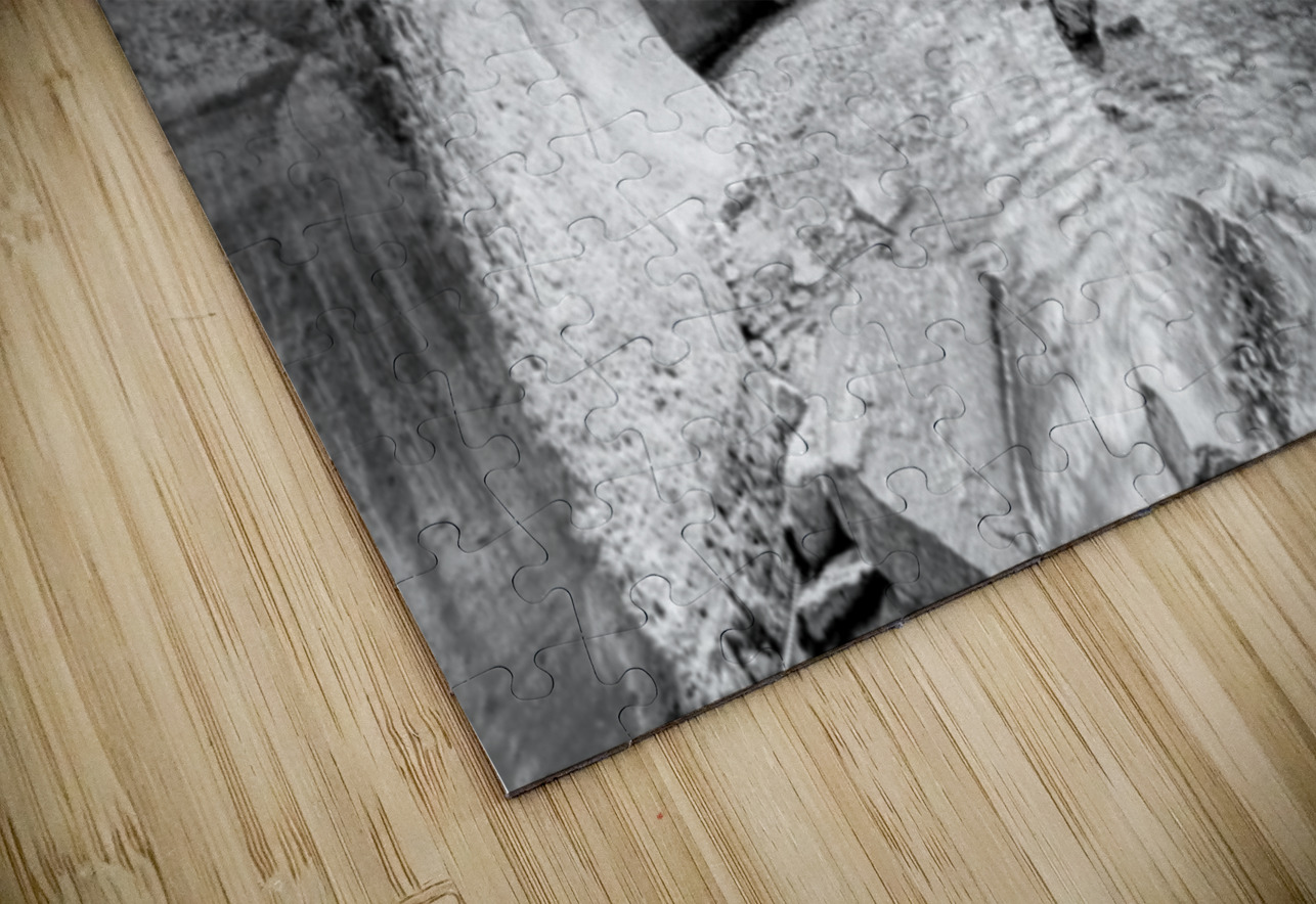 Glowing Kanarra Falls Staircase Grayscale Jennifer White Puzzle
