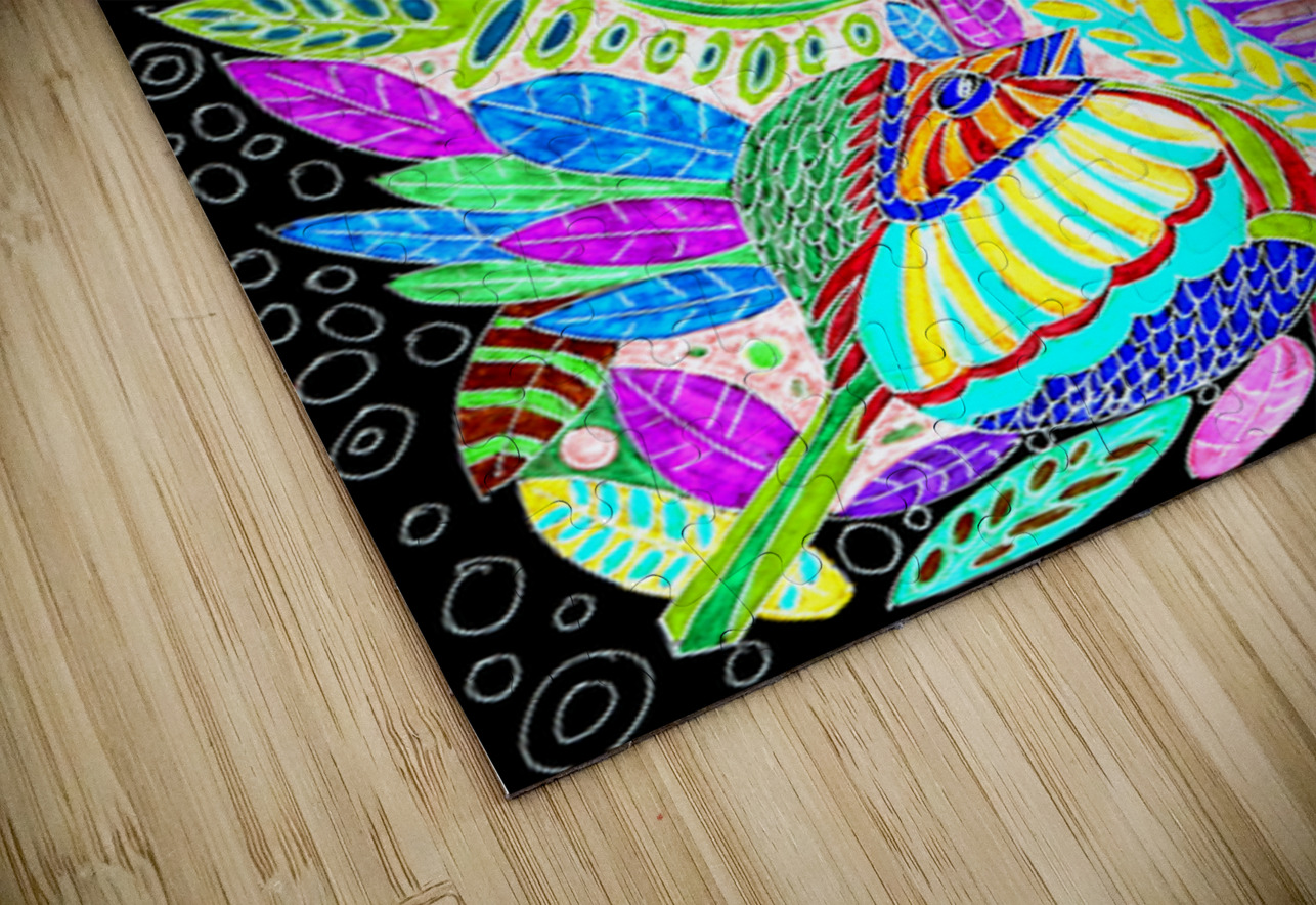 Abstract Pastel Birds Catriona Roberts Nature Photography and Designs Puzzle