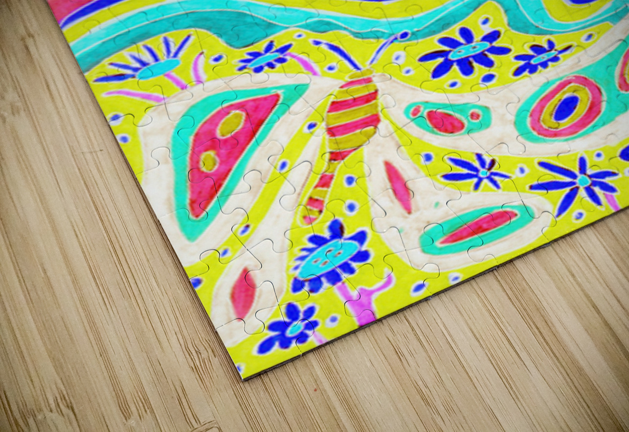 Abstract Vibrant Butterflies Catriona Roberts Nature Photography and Designs Puzzle