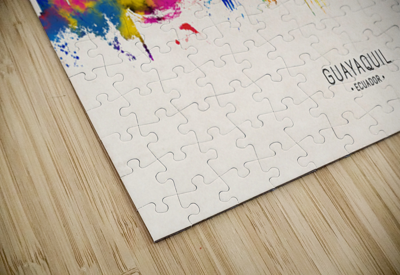 Guayaquil Ecuador Skyline Beige Towseef Dar Puzzle