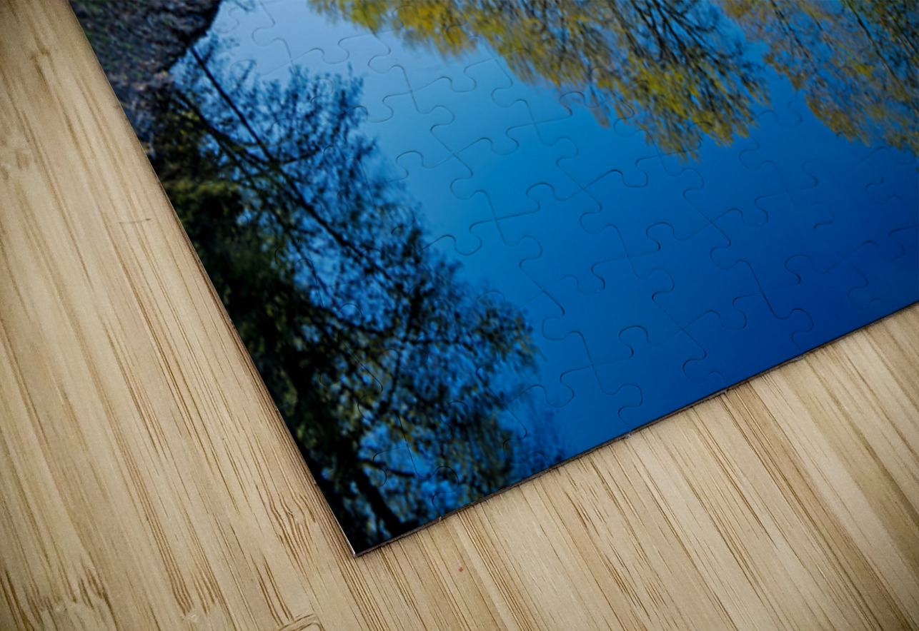 Snoqualmie River and early fall tree colors Lisa von Biela Puzzle