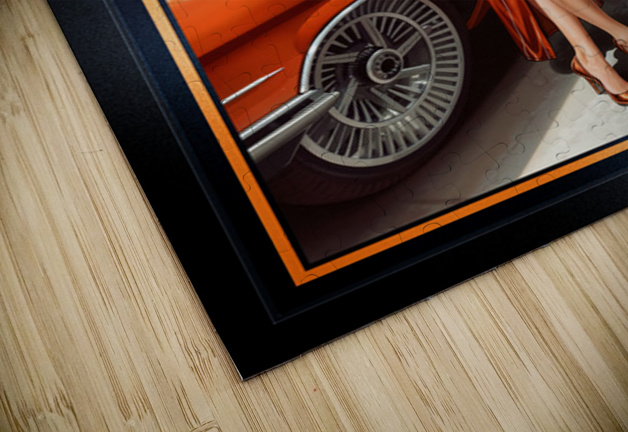 Retro Pinup Glamour Illustration Of Alessandra Valeriani Alluring AI Concept Art by Xzendor7 xzendor7 Puzzle