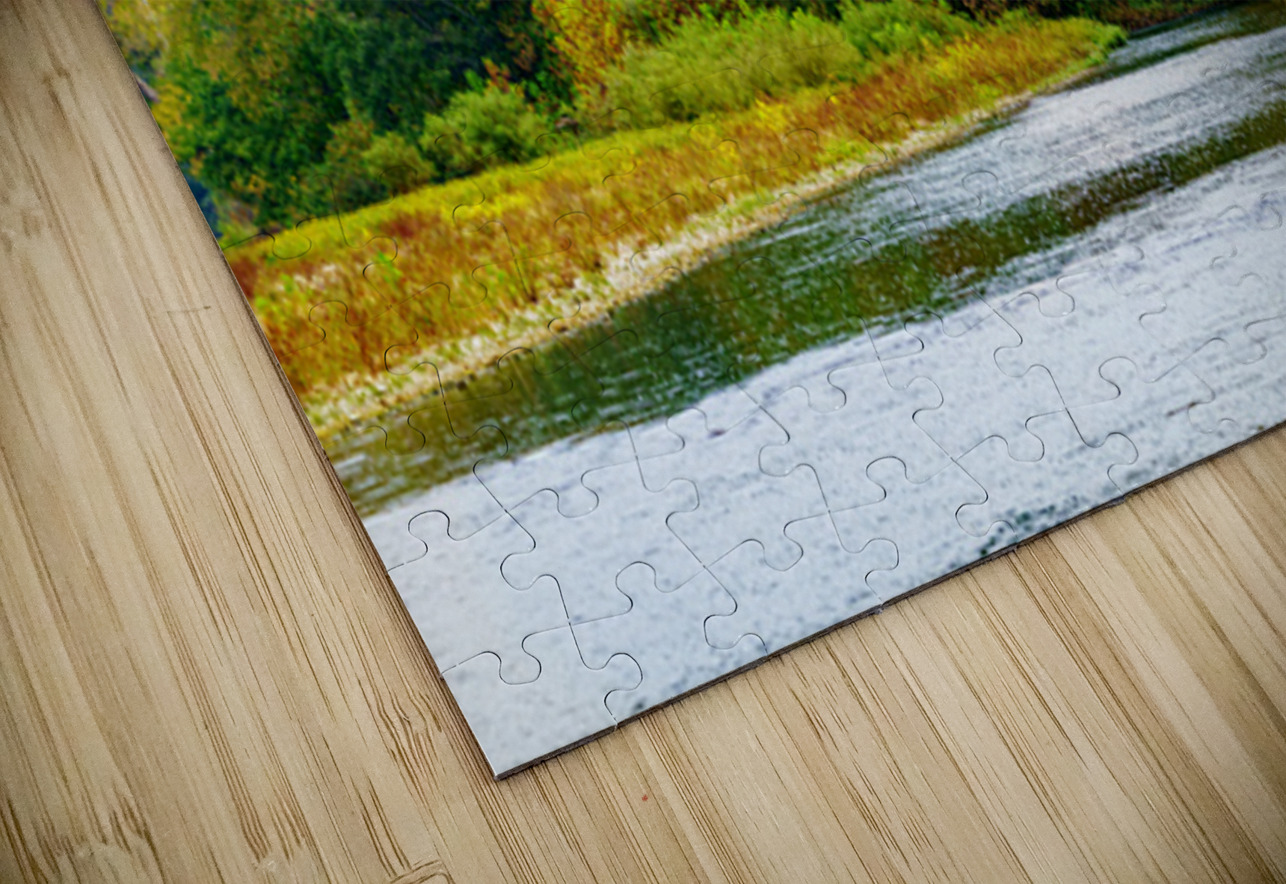 North Fork River Flows Into Fall Jennifer White Puzzle