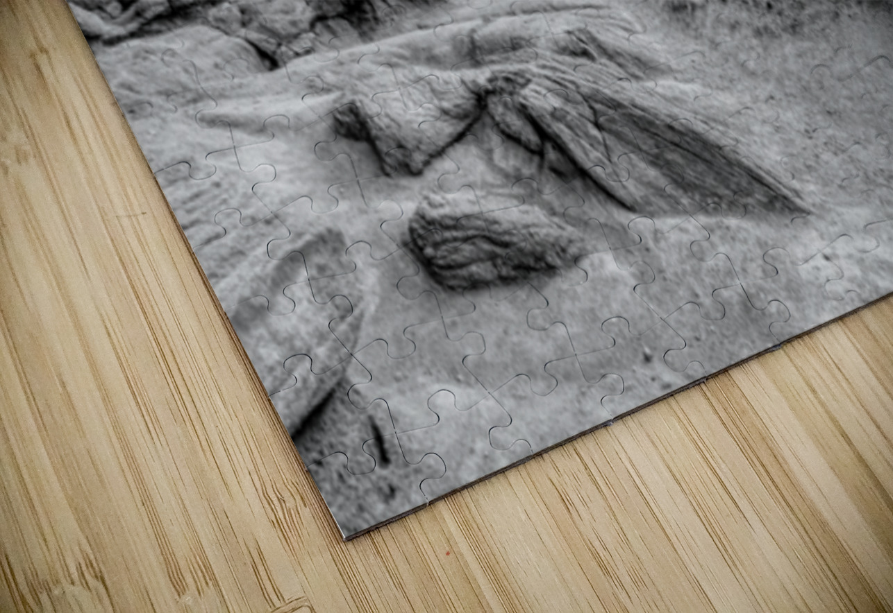 Pikes Peak View Behind Siamese Twins Grayscale Jennifer White Puzzle