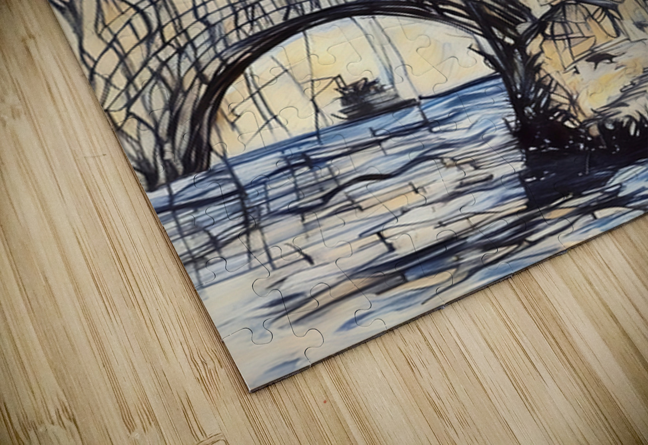 ArtXcl 327 Rock with tree boat Forgotten Art Puzzle