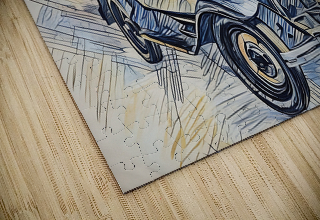 ArtXcl 344 car antique sketch Forgotten Art Puzzle