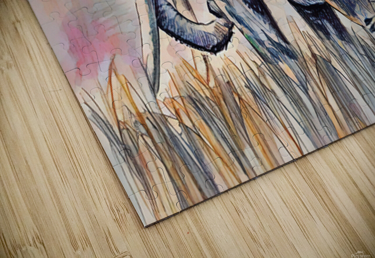 ArtXcl 339 elephant pencil sketch Forgotten Art Puzzle