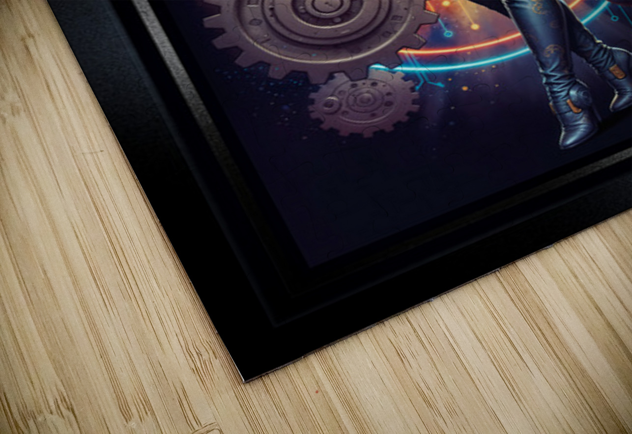 Trina Travera Surreal Retro-Fusion Steampunk Portrait Captivating AI Concept Art by Xzendor7 xzendor7 Puzzle