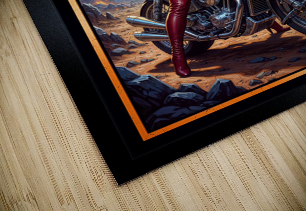 The Cosmic Rider Dyra Gylfia Riding The Valkyrion Striking AI Concept Art by Xzendor7 xzendor7 Puzzle