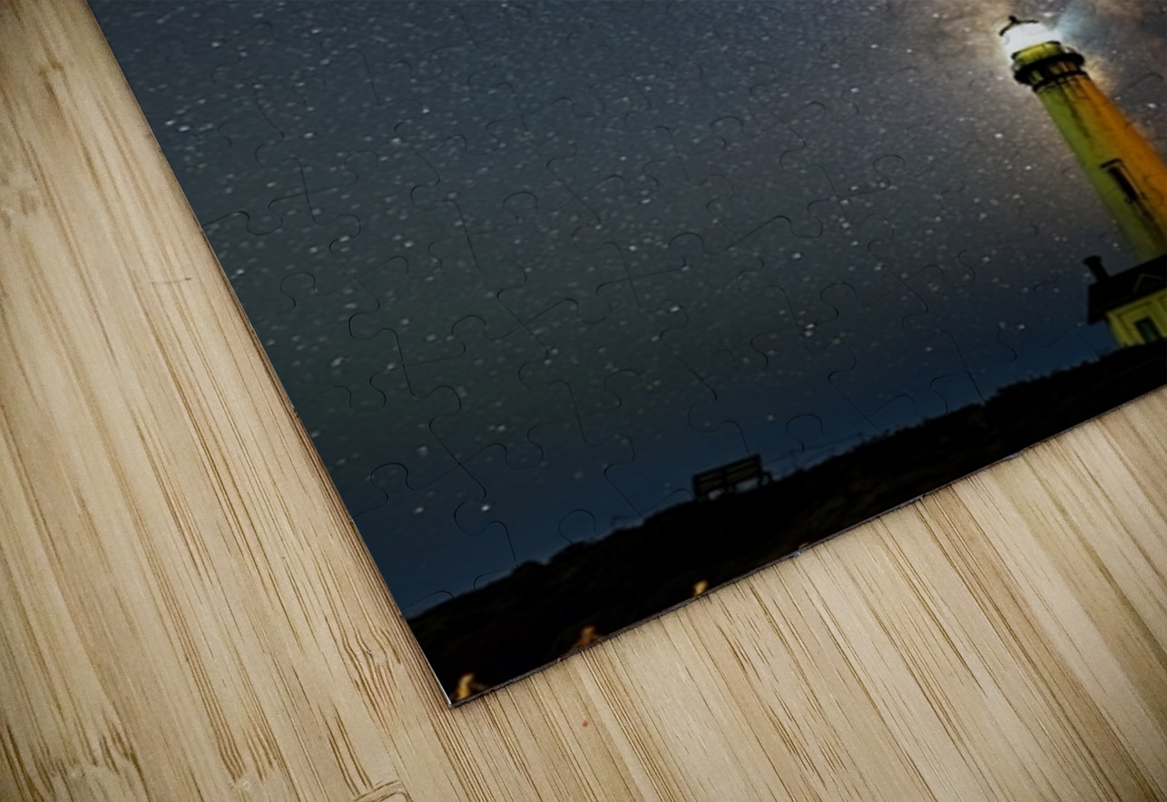 Milky Way Over Pigeon Point Light Astronight Astrophotography by John Buonomo Puzzle