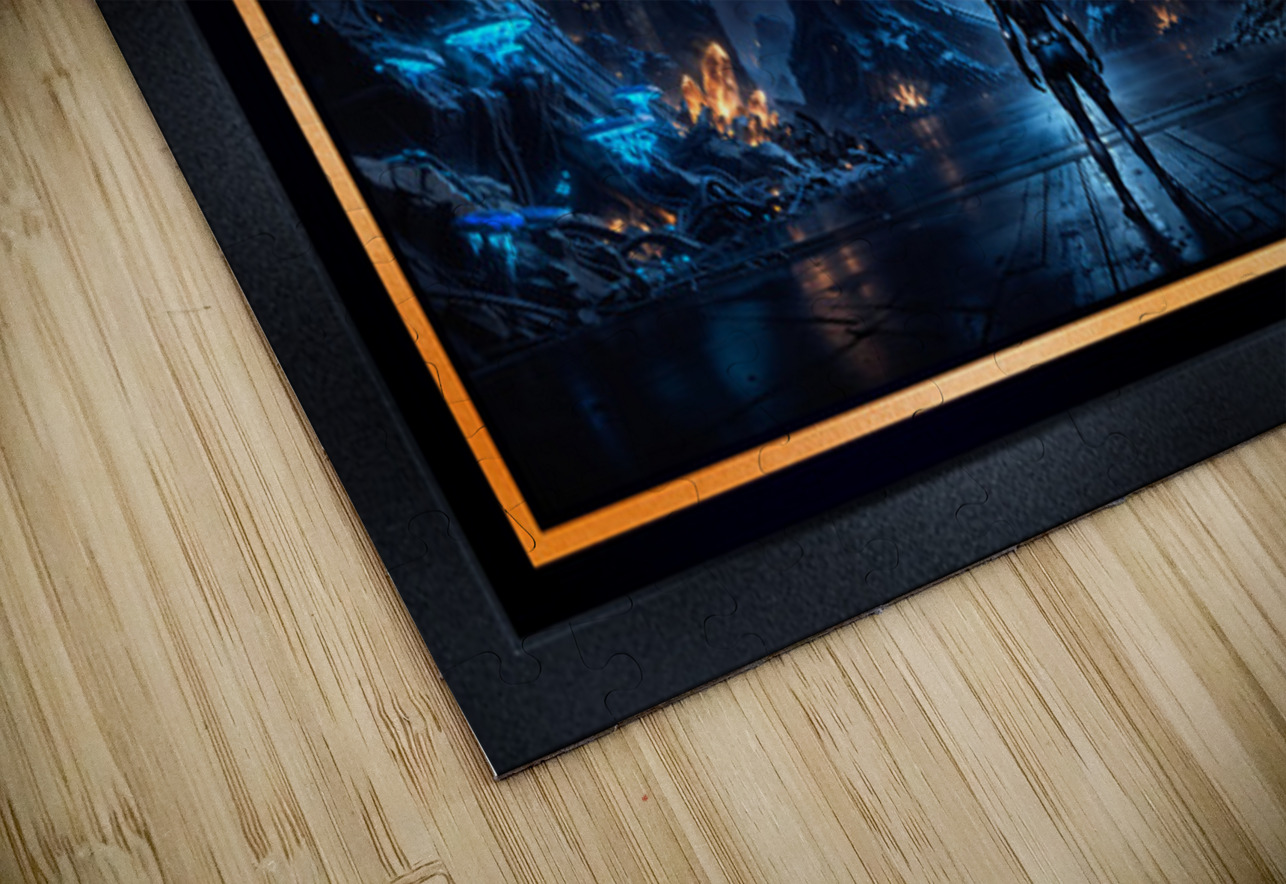 Hikari Vorthas Before The Frozen Sanctum Of Nyxorian Fastenating AI Concept Art by Xzendor7 xzendor7 Puzzle