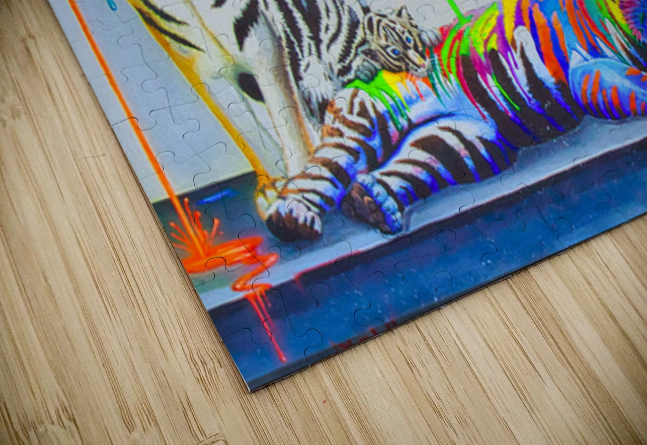 MULTICOLORD RAINDROPS  Charles Herchert Puzzle