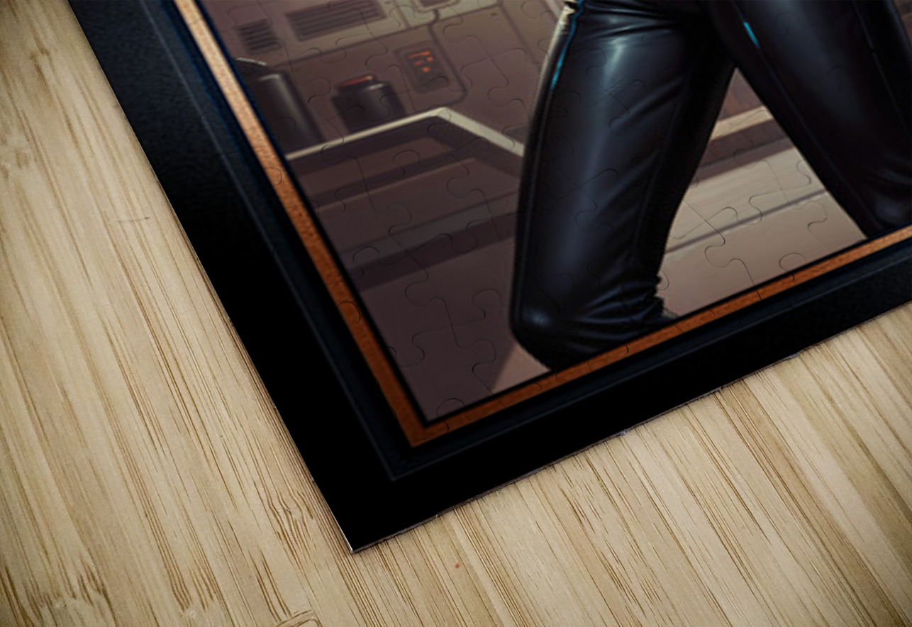 Retro-Futuristic Portrait Of Security Officer Myr Bly Gorgeous AI Concept Art by Xzendor7 xzendor7 Puzzle